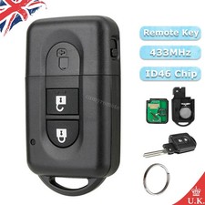 Remote Car Key Fob 433MHz ID46 for Nissan Qashqai X-trail Micra Pathfinder