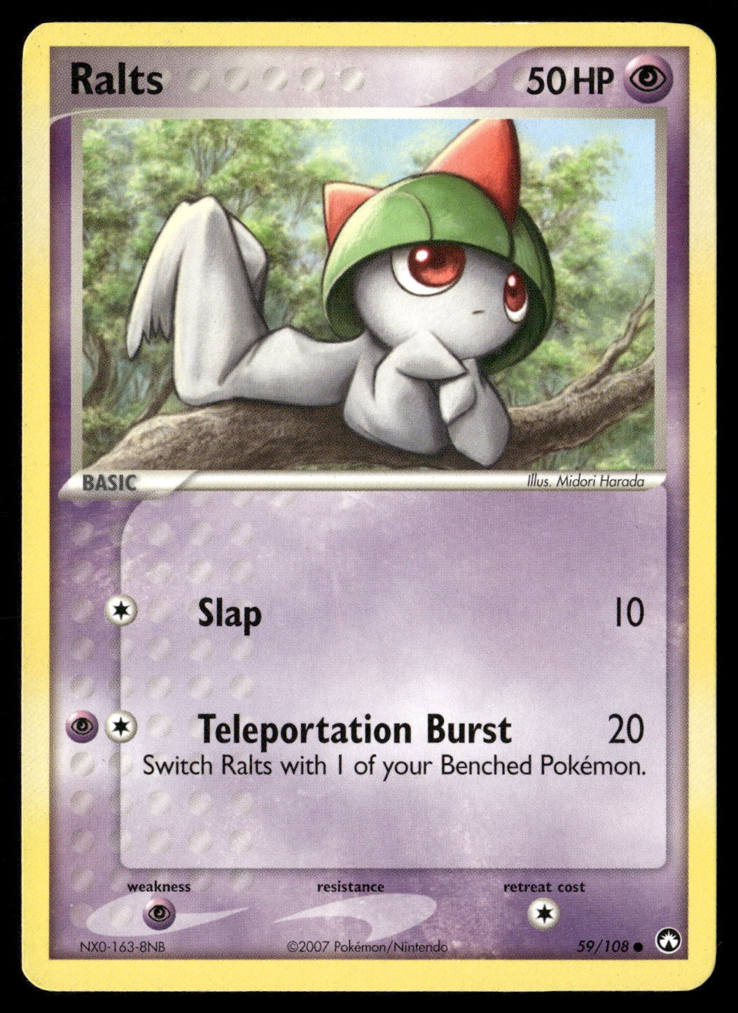 Ralts 59/108 Common Power Keepers Pokemon LP