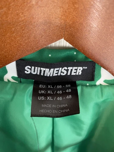 Suitmeister Christmas Ugly Party Red Green White Suit Jacket Men’s Size Large image 9
