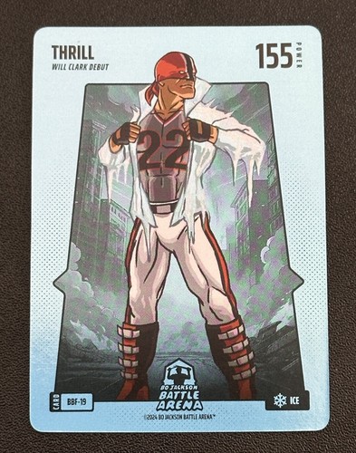Bo Jackson Battle Arena - THRILL ICE Battlefoil SP Will Clark Debut