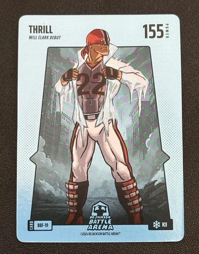 Bo Jackson Battle Arena - THRILL ICE Battlefoil SP Will Clark Debut
