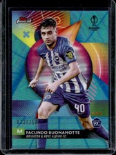 2023-24 Topps Finest UEFA Facundo Buonanotte RC Blue/Aqua Vapor Wave #/250