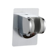 Shower Head Holder Strong Adhesive No Drilling Wall Mount Adjustable 1 Silver