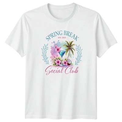 Spring Break Est 2025 Damen T-Shirt Tropical Beach Party Urlaub