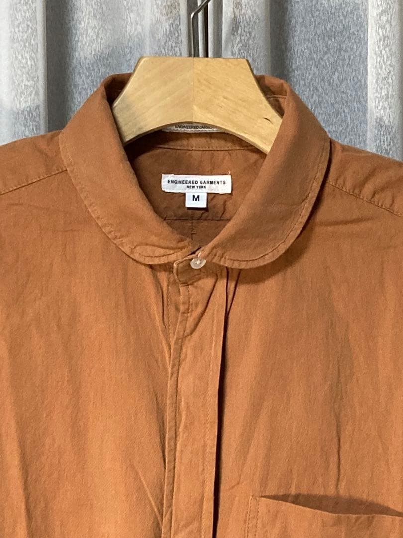 Engineered Garments M Hidden Button Round Collar … - image 12