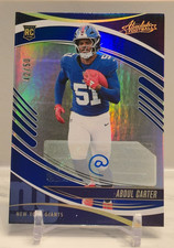 ABDUL CARTER ROOKIE AUTO 2025 Absolute Football SPECTRUM BLUE - COLOR MATCH /50