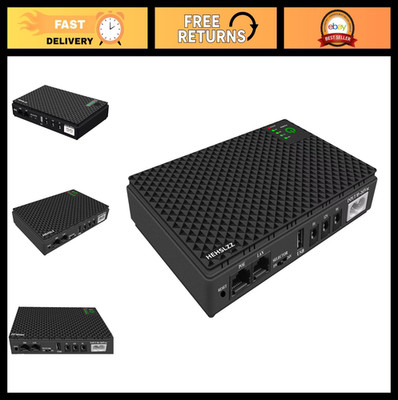 Mini UPS 10400mAh Battery Backup & Surge Protector for Router, Modem, USB Device
