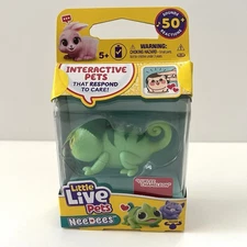 New Little Live Pets NeeDees Interactive Curlee Chameleon Sealed Electronic Toy