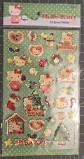 Sanrio Hello Kitty Puffy Epoxy Stickers NEW 2008 Christmas/Holiday Themed