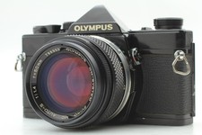 READ Exc 5 Olympus OM-1 Black Zuiko Auto-S 50mm F1.4 Film Camera From JAPAN