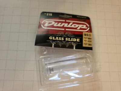 Dunlop 215 Glass Slide 10.5 Ring Size 4.5mm Wall New in Package