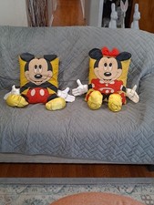 Vintage 1989 Mickey  Minnie Mouse Mickey's Pillow Friends Snuggable Pillows