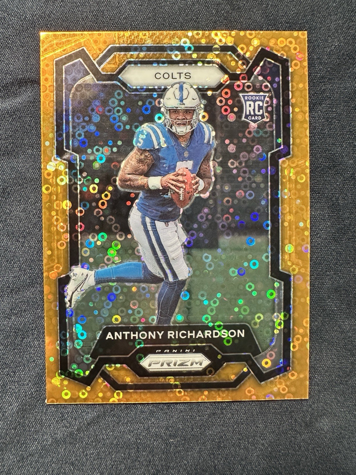 2023 Panini Prizm Anthony Richardson -RC #343 Orange Disco Prizm Rookie Colts