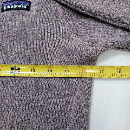 Maglione Patagonia donna XS Better viola quarto zip maglione outdoor pullover - Foto 10 di 13