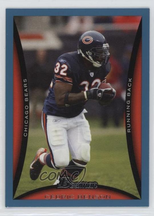 2008 Bowman Blue 210/500 Cedric Benson #40 n1u