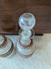 Antique/Vintage Bristol Glass Enameled decanters set of 2 9 1/2" — photo 4