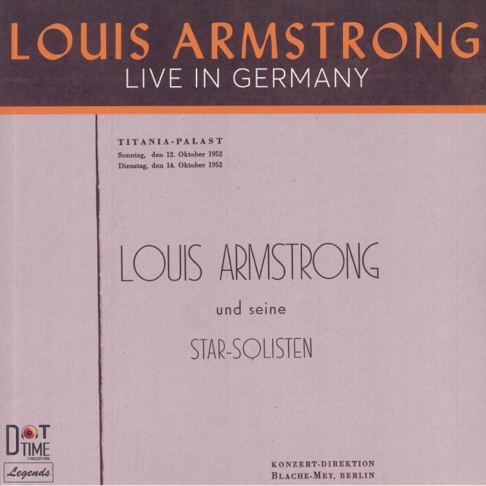 ARMSTRONG, Louis - Live In Germany - Vinyl (limited hand-numbered LP)
