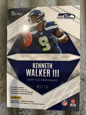 2022 Phoenix Kenneth Walker III RPA Rookie PATCH Green Prime RC