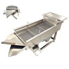Heavy-duty 3 Layers Linear Vibrating Screen 8,6,3MM Hole Size Sieve Shaker 110V