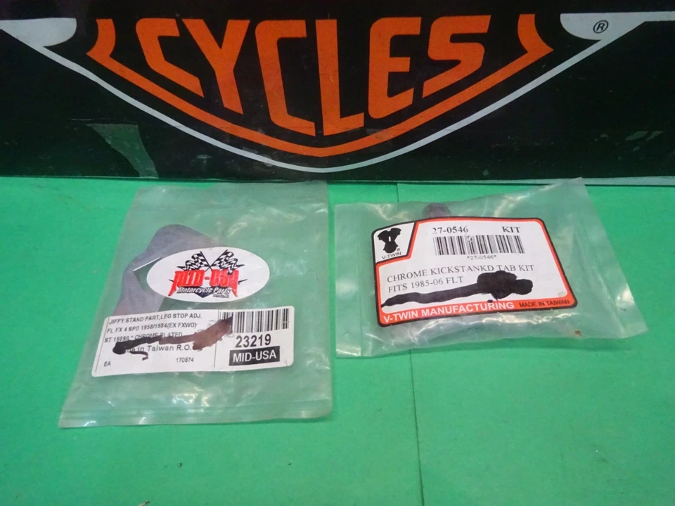 Harley Davidson BIG TWIN RPL KIT DE LENGÜETA DE SOPORTE CROMADO o TOPE DE PIERNA AJUSTABLE Foto 2 de 4
