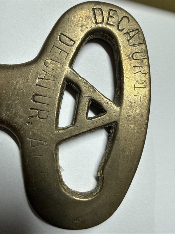 Folger Adam Old Vintage Southern Steel Co Prison Jail Key Detention Cell Antique