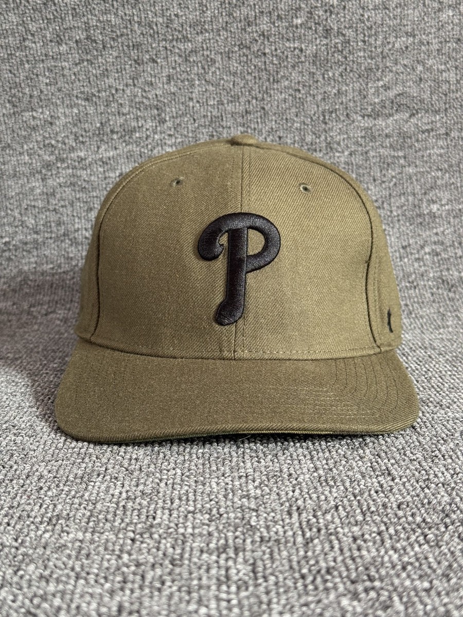 '47 Brand Phillies Snapback Flat Brim Olive Green Cap