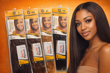    Premium 100 Human Hair Yaki Straight 8  10  12   FREE Shipping   