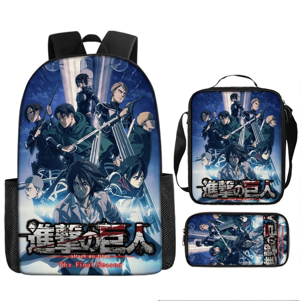 AO Titan Backpack Set, School Bag Lunch Bag Pencil Case