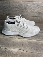 Allbirds Tree Dashers Mens US 10 Running Shoes White Knit Athletic Sneakers