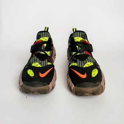 Nike Overreact Flyknit ISPA Black Hyper Crimson Volt Mens Sz 9 CD9664-001 NEW