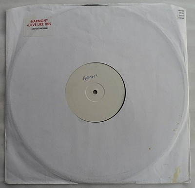 BASS COLLECTIVE - LOVE LIKE THIS / HARMONY 12'' VINYL WHITE LABEL HE01 *VG*
