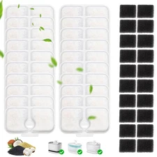 20×Cat Water Replacement Filters for PETLIBRO Pet Fountain w/ Pre-Filter Sponges