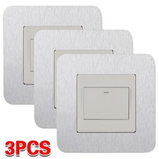 3PCS~Light Switch Cover Plates Plug Socket Surround Single Light Switch Cover-UK