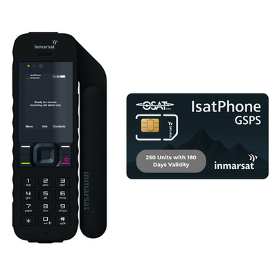 Inmarsat Isatphone 2 Satellitentelefon Mobilteil - 250 Stück / 180 Tage Gültigkeit