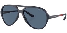 Armani Exchange Men's Matte Blue Aviator Sunglasses AX4133S-818180-60 - Brazil