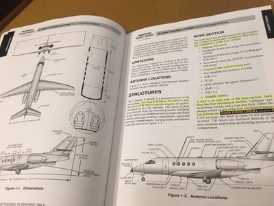 Citation Latitude CE-680A Pilot Training Manual | eBay