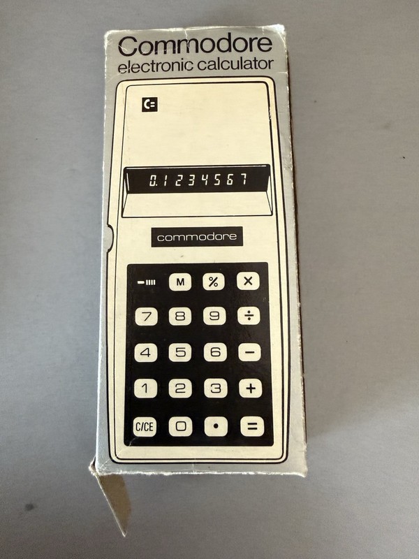 Commodore 796M Vintage Calculator Classic 1970s with A Red LED display.boxed VGC