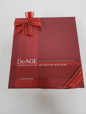 Charmzone DeAGE CRD Red-Addition Skincare Set Toner Emulsion Cream