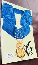 JAMES TAYLOR Medal of Honor SIGNED 4x6 Photo PSA/DNA MOH