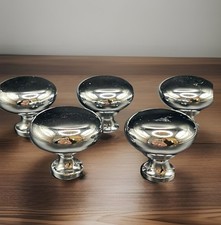 Polished Chrome Hardware Cabinet Knobs Lot Of 5