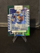 2023 Panini Absolute - Rookies Derius Davis #196 Green Spectrum Signatures /25