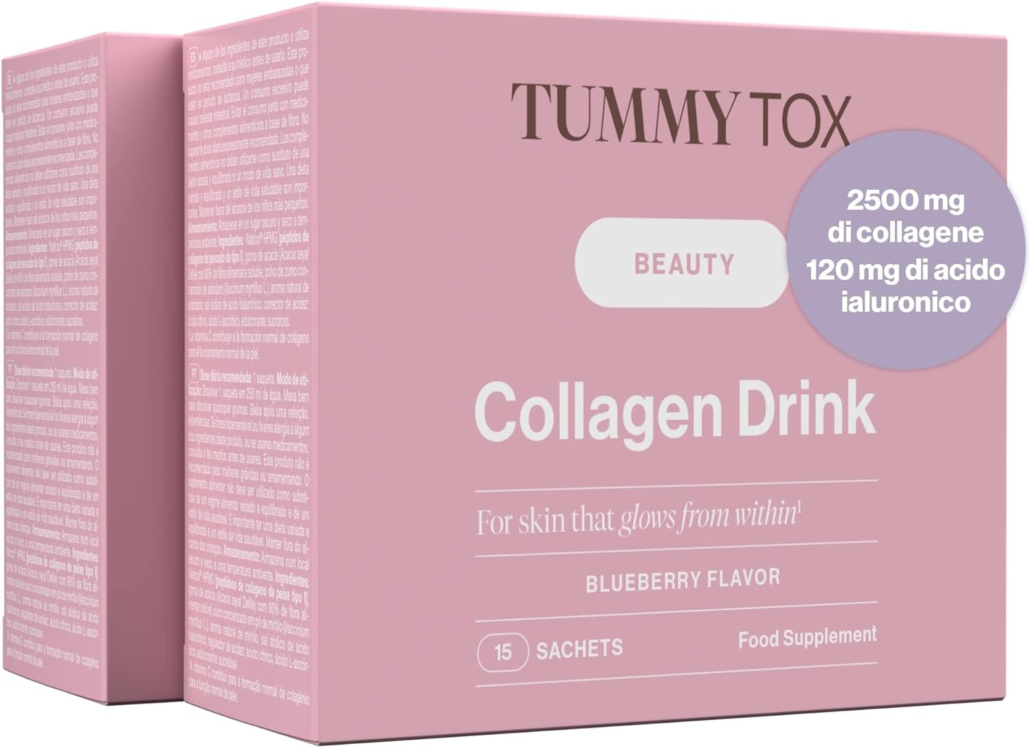 Miglior Collagene Marino Idrolizzato 2500mg - Pelle Elastica e Glow