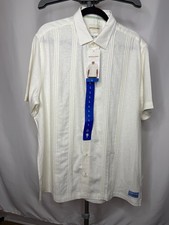 Scotch  Soda Textured Linen Resort-Style Casual Shirt Cuban Guayabera - NWT