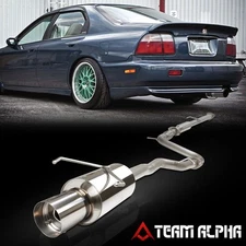 Fits 1994-1997 Honda Accord 2.2 H22 [4.5" TIP MUFFLER] SS Catback Exhaust System