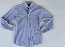 Tommy Hilfiger Men  s Checkered Dress Shirt 14  32-33 Regular Fit 100 Cotton