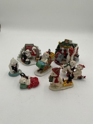 Vintage Coca-Cola Polar Bear Cub Collection Lot of 7 Ltd Ed Collectors Society