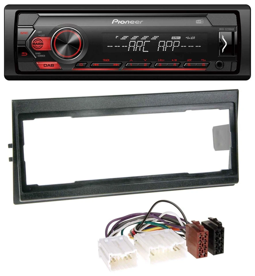 Pioneer DAB 1DIN MP3 AUX USB Autoradio für Volvo 940, 960, S40 (bis 2000) - Bild 1 von 4