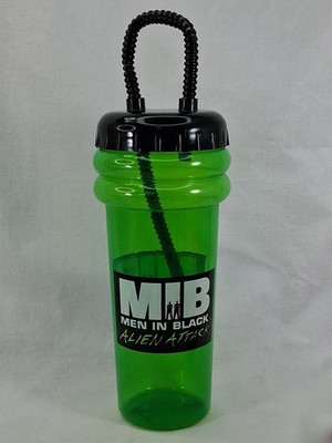 Universal Studios Florida MEN IN BLACK MIB Alien Attack Green Reusable Bottle