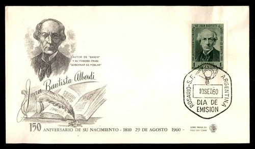 Mayfairstamps Argentina FDC 1960 Juan Bautista Alberdi First Day Cover aax_13537