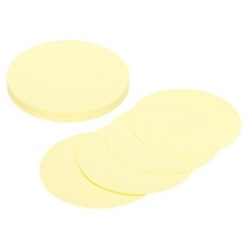 24Pcs Circle Card Stock 3Inch Cardstock Paper Circles for Craft Light Yellow